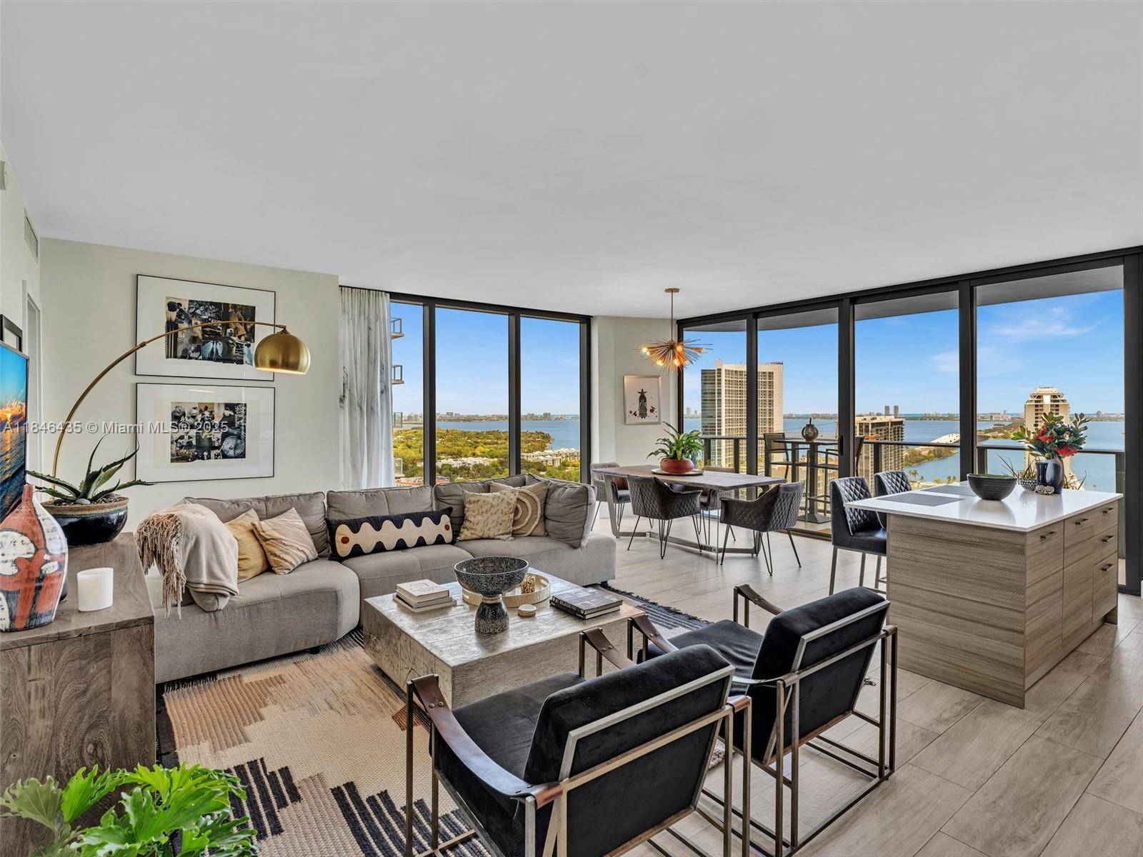Welcome to Unit 2208 at the sought after Hyde Midtown Miami a stunning limited corner residence offering panoramic views of Biscayne Bay and the sparkling Miami skyline.
