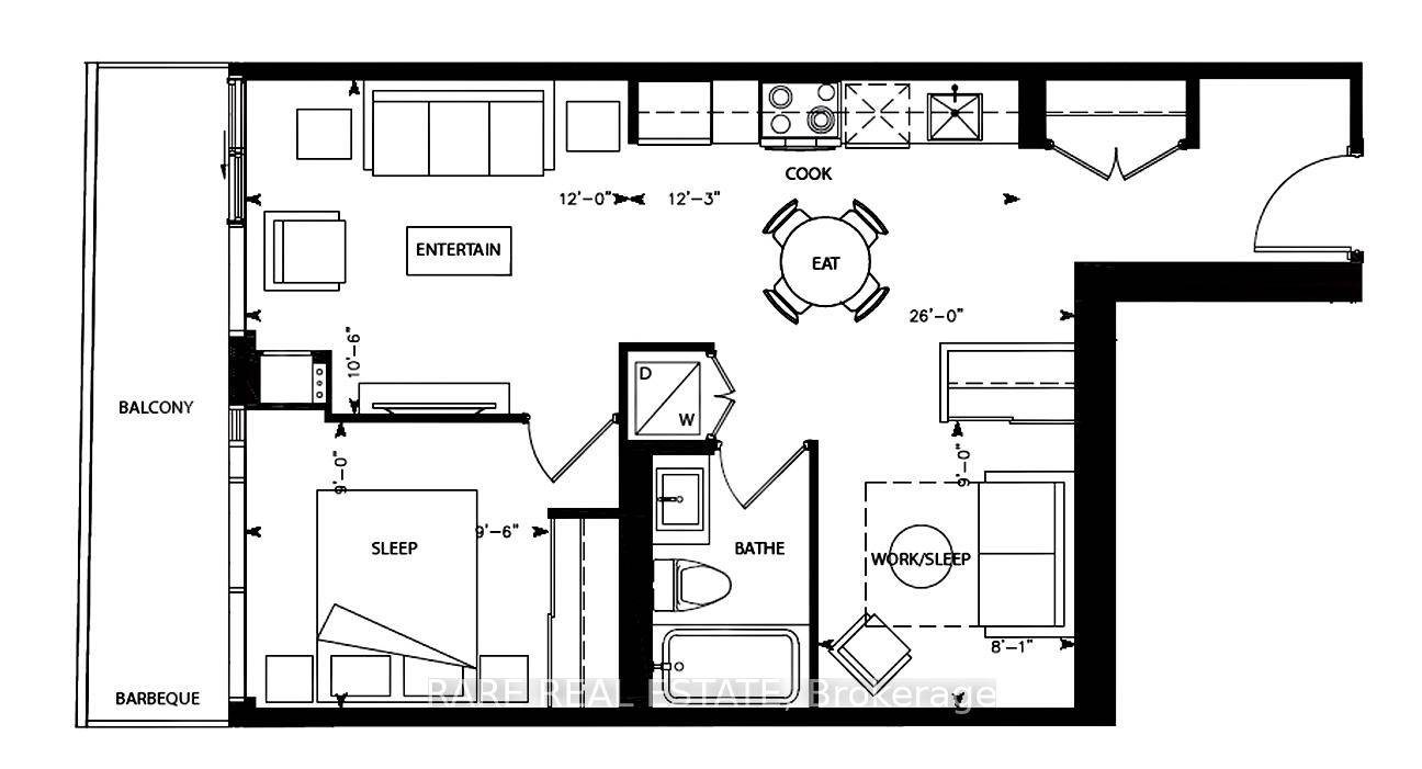 Welcome to this beautifully appointed and freshly painted 1 1 bedroom suite, offering 643 sq.