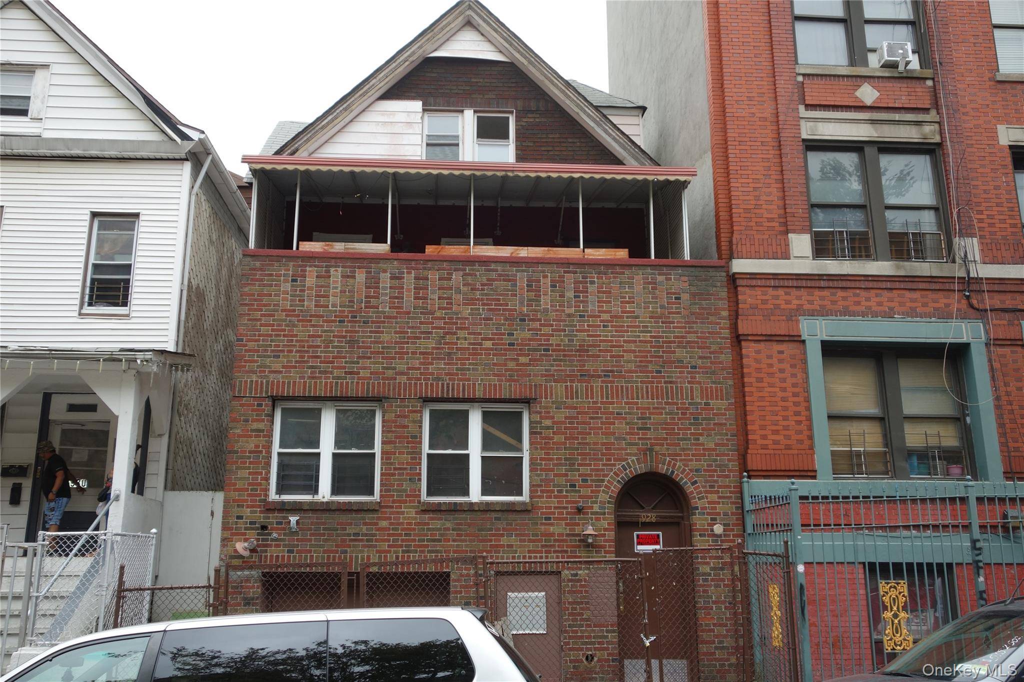 The property is currently approved as a Four family residence, featuring 4 electric meters, 4 gas meters, and 4 boilers with 4 hot water tanks.