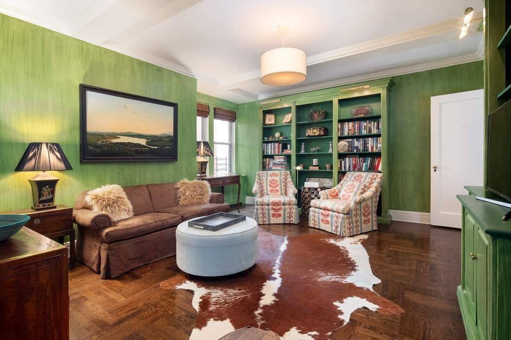 Situated on the 15th floor, this meticulously re imagined classic 7 into 6 embodies the quintessential charm of a Rosaria Candela prewar cooperative, seamlessly fused with contemporary updates tailored for ...