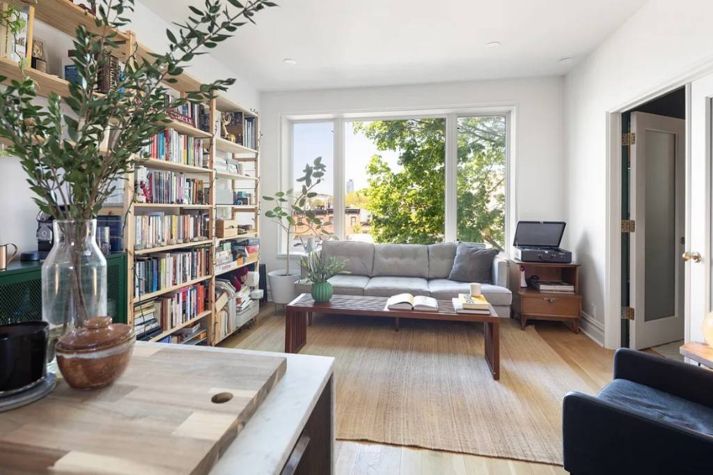Welcome to 415 9th Street 43, a stunning two bedroom, two bath co op on a tree lined boulevard in Park Slope.