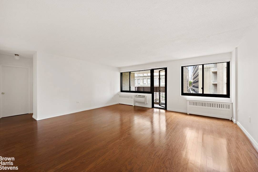 This sunny mostly renovated apartment benefits from tons of wonderful attributes large living area, new wood floors, gut renovated bathroom, private balcony, an abundance of closet space, and two king ...