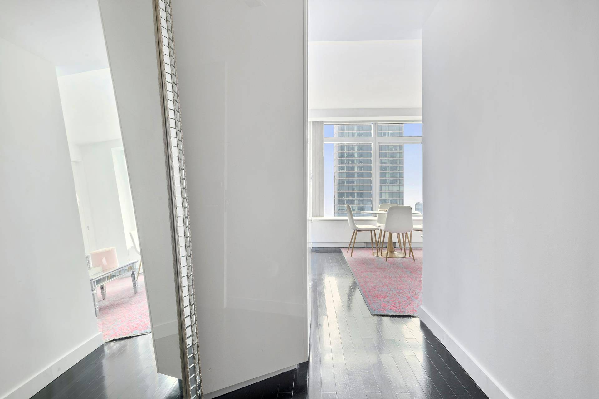Views of Statue of Liberty, the river, city of Manhattan and beyond from every window of your residence.