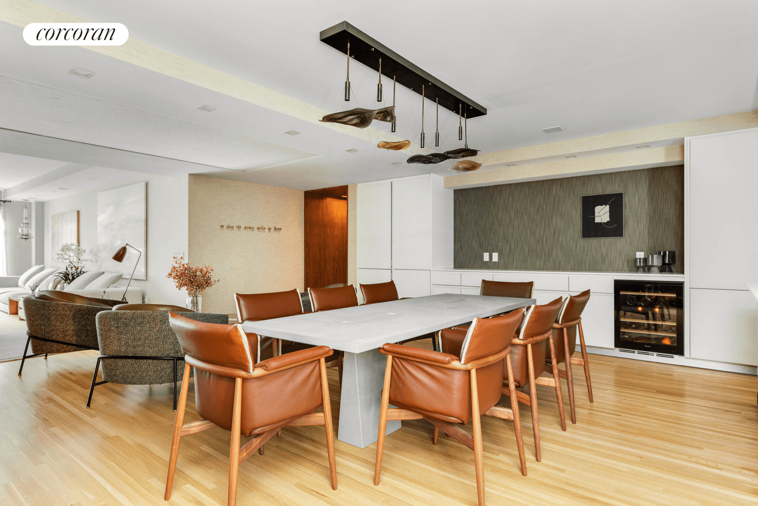 737 Park Avenue, 5G is a meticulously designed two bedroom, two bathroom home with a powder room, offering 1, 828 square feet of elegant living space.