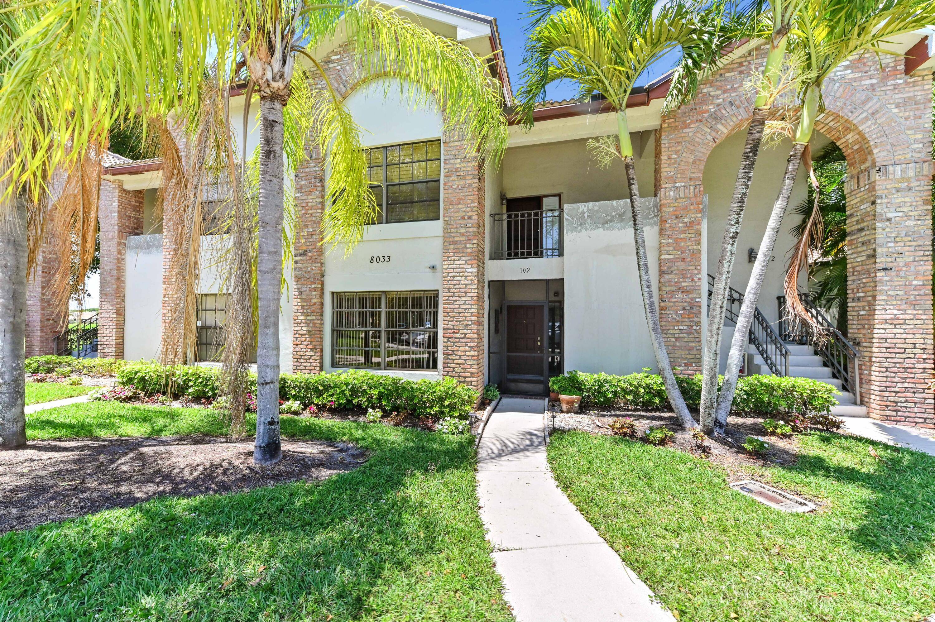 Introducing an alluring, first floor condominium, reputedly addressable at 8033 Aberdeen Drive, Boynton Beach, FL.