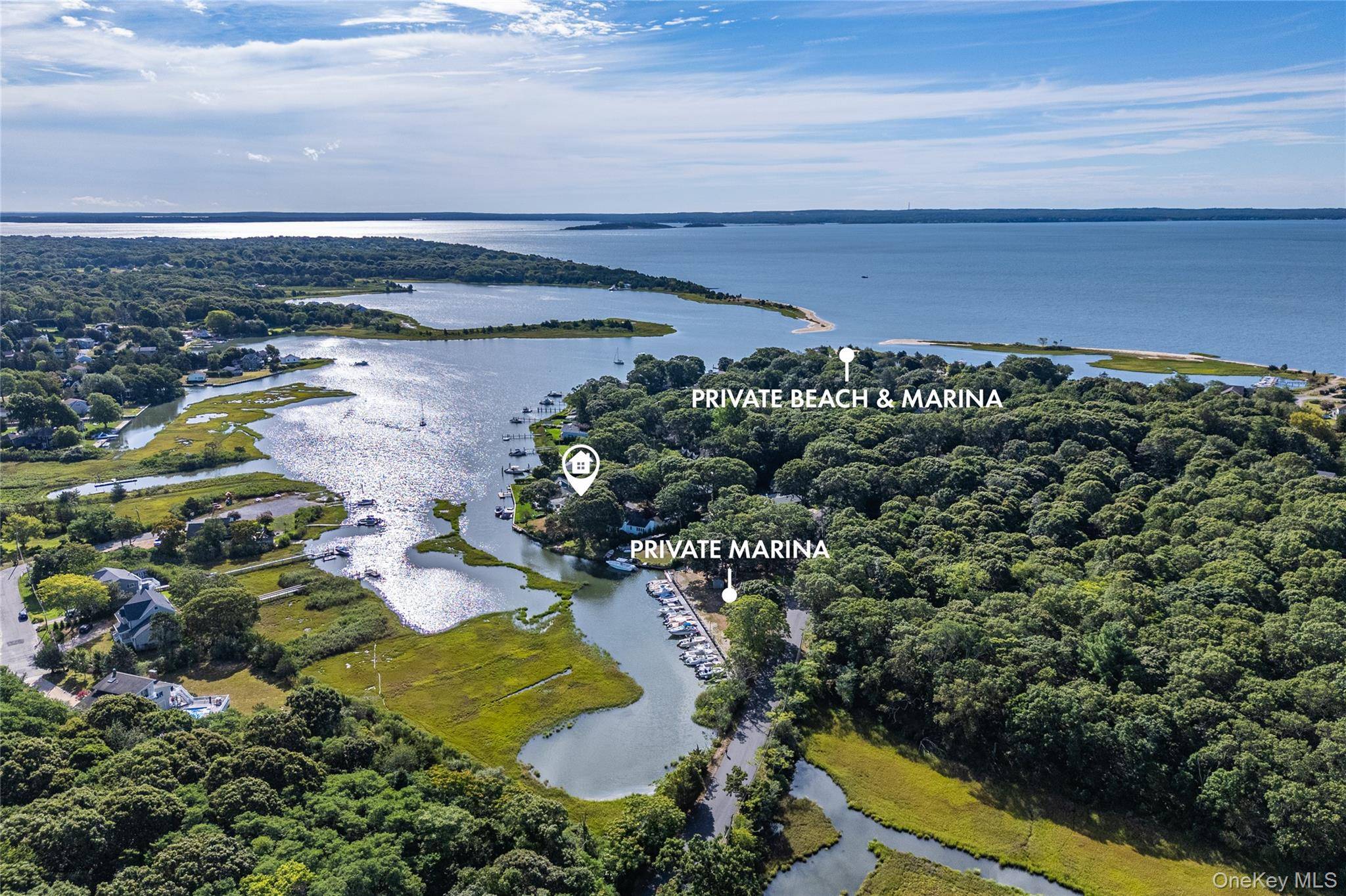 3700 Minnehaha Blvd., Southold, a darling waterfront home nestled in Laughing Waters private beach community.