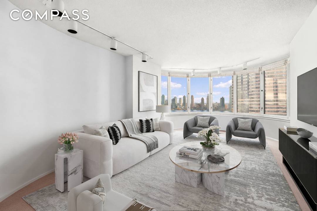 Enjoy spectacular East River views from this expansive two bedroom, two bath condo, located on a high floor for added privacy and unmatched vistas.