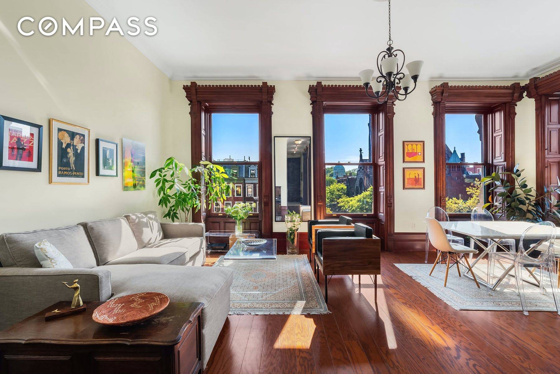 A truly rare and unique offering, this brand new floor through condominium in historic Mount Morris Park.