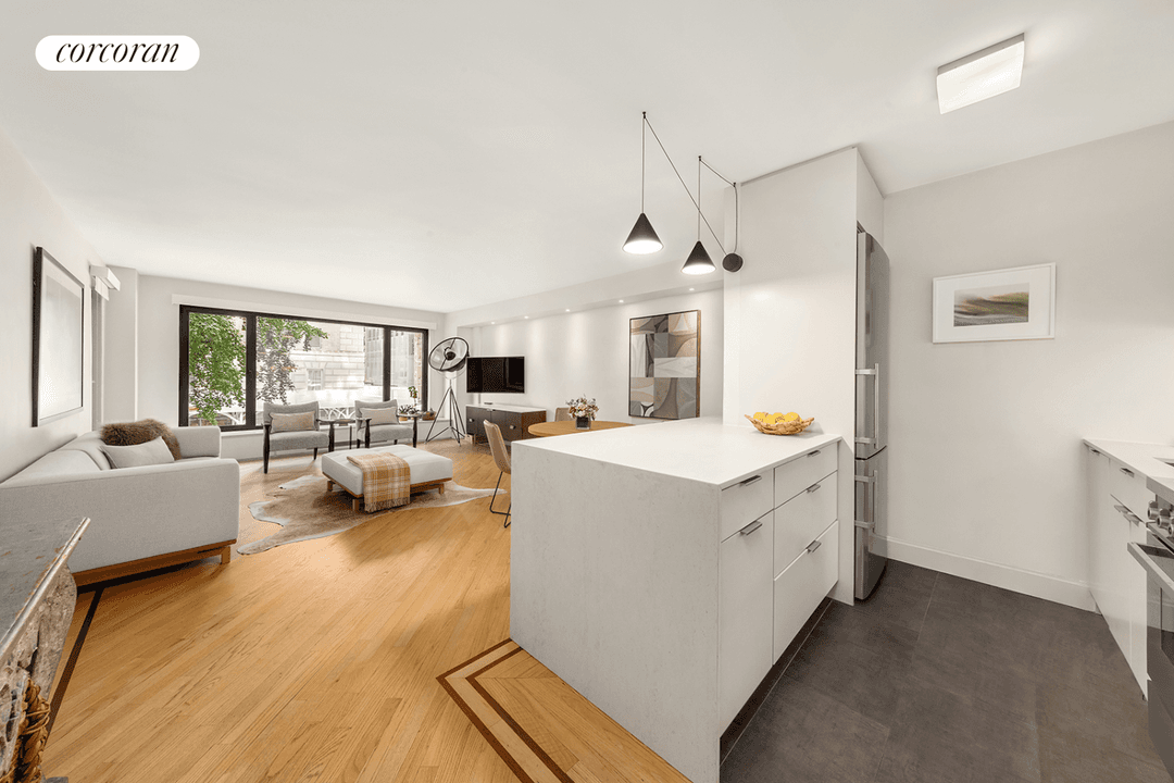 Experience living on Central Park at Residence 3I, a renovated, spacious one bedroom home situated in a full service co op.