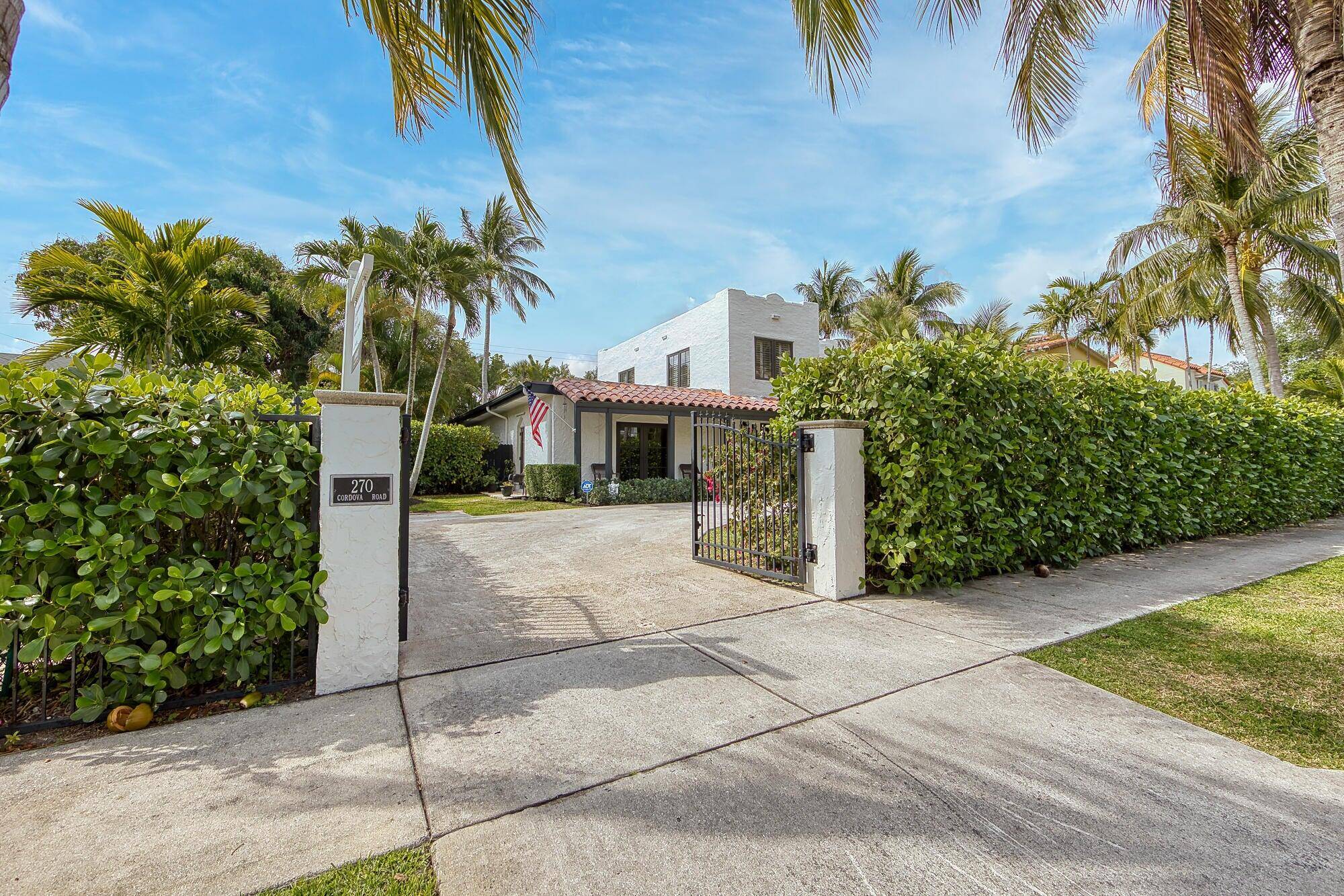 Located in the heart of historic El Cid, only steps to the intracoastal with Palm Beach views from the front lawn entryway, a Mediterranean style residence with large lot and ...