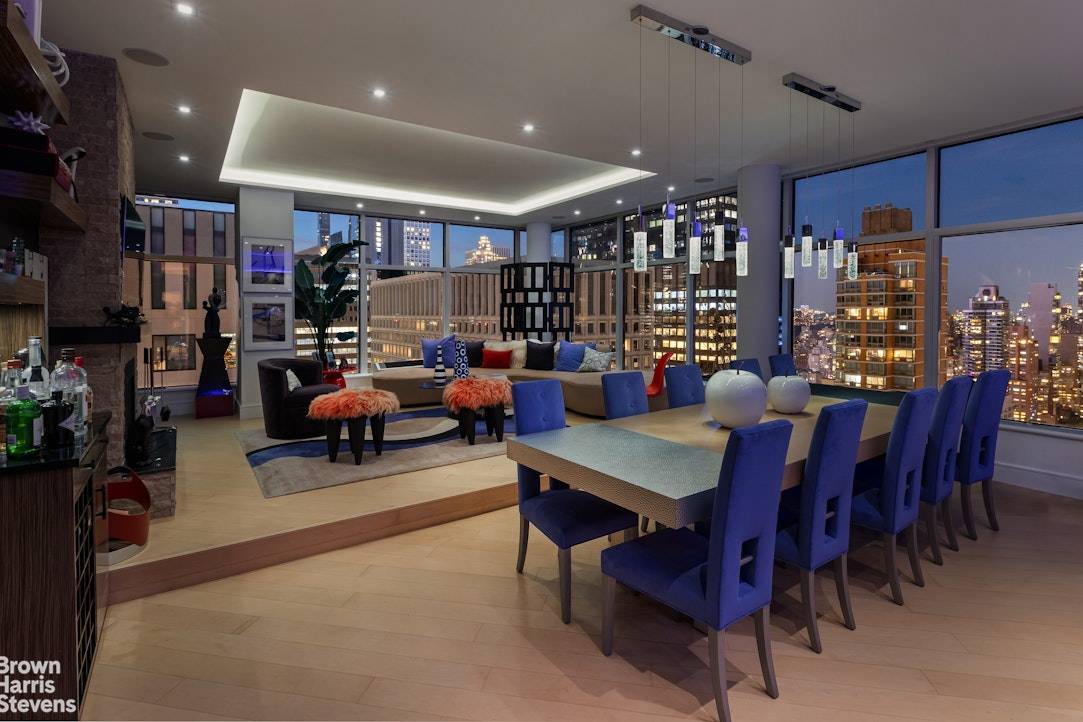 A Crown Jewel Penthouse in the Sky Perched on the 42nd floor of The Mondrian, this full floor Penthouse is a dramatic modern retreat in the sky.