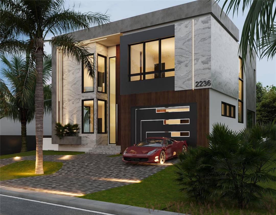 This new construction residence is perfectly located in East Pompano Beach ; less than 10 minutes by car, or 20 minutes by boat to the Atlantic Ocean.