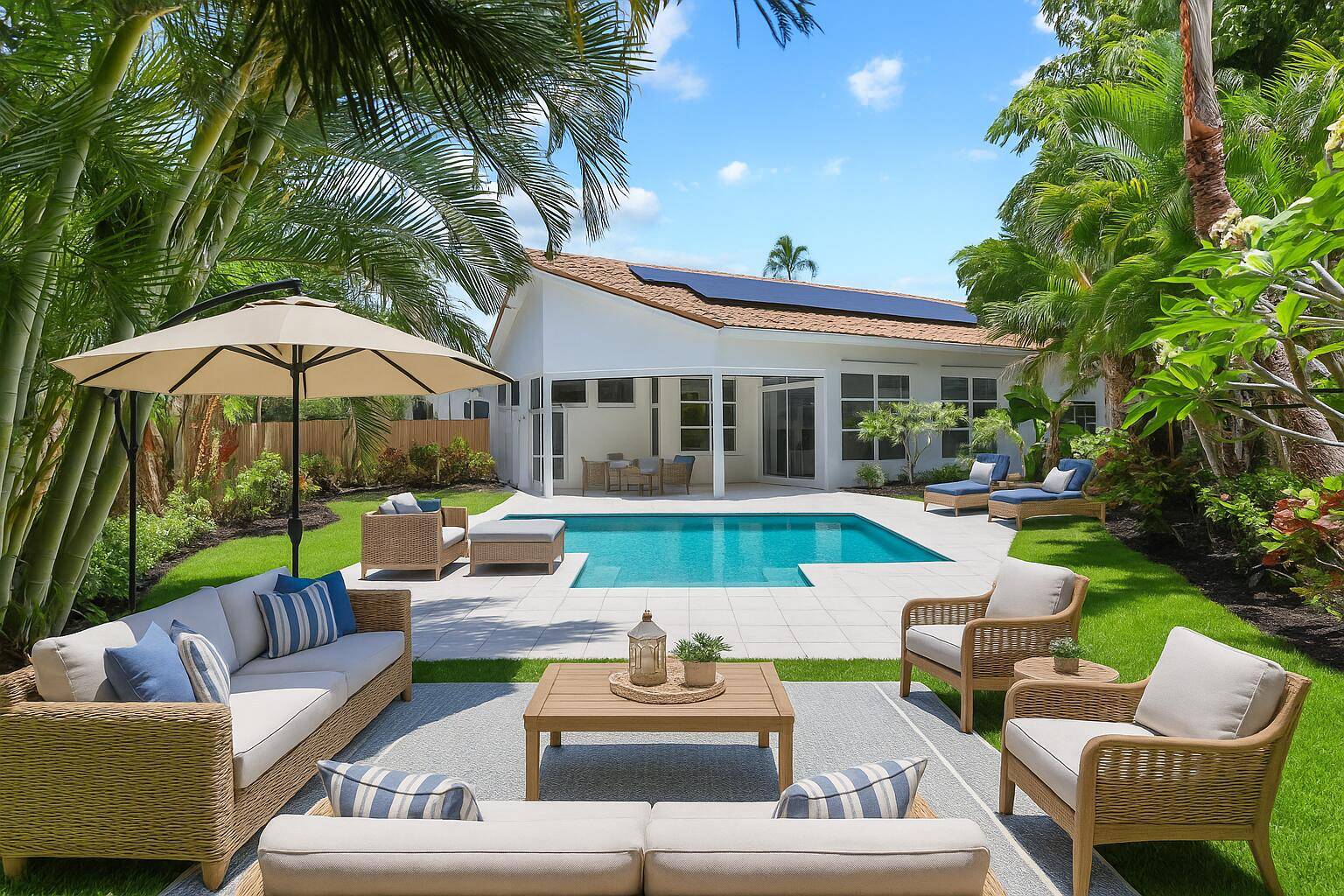 Absolutely stunning, solar powered home in The Banyans of Broken Sound, one of Boca Raton's most prestigious private club communities !