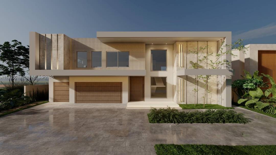 Stunning new construction waterfront estate in prestigious Lighthouse Point featuring 90 feet of prime waterfrontage.