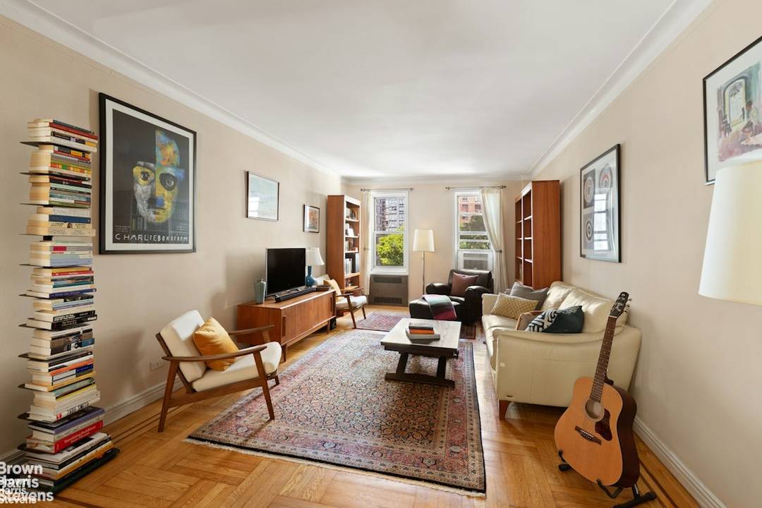 Elegant Art Deco Residence This distinguished one bedroom apartment, set within a well maintained prewar Art Deco cooperative, offers refined living in move in condition.