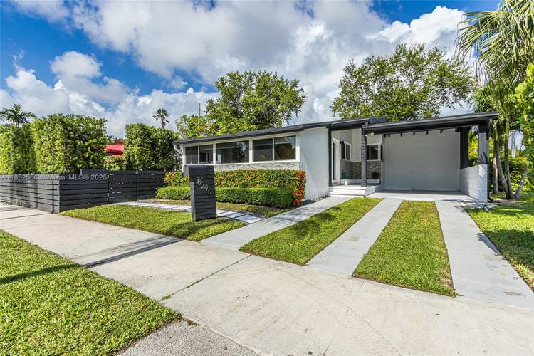 Mid Century Modern in a great sense of community Shore Crest Miami.