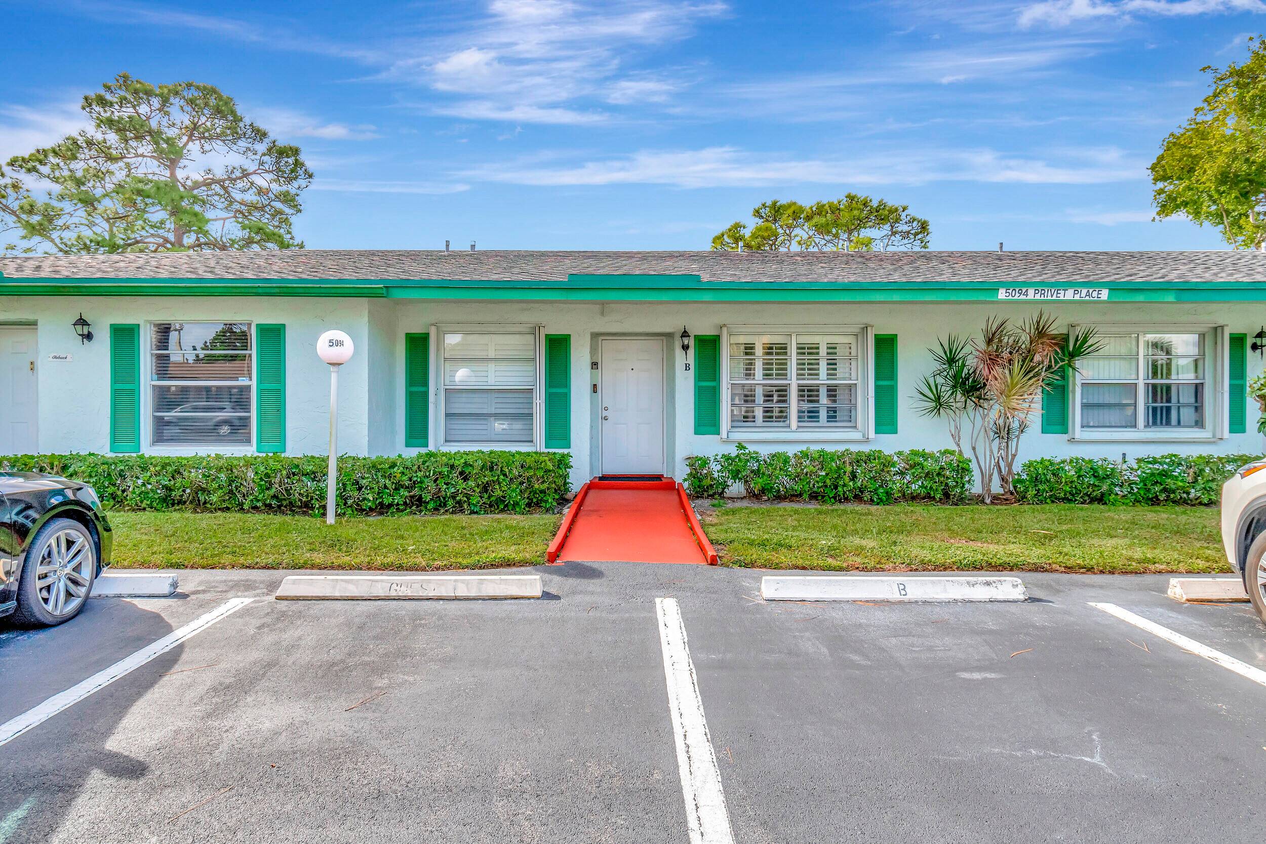 Immaculate move in ready villa in active 55 community with great amenities in the heart of Delray.