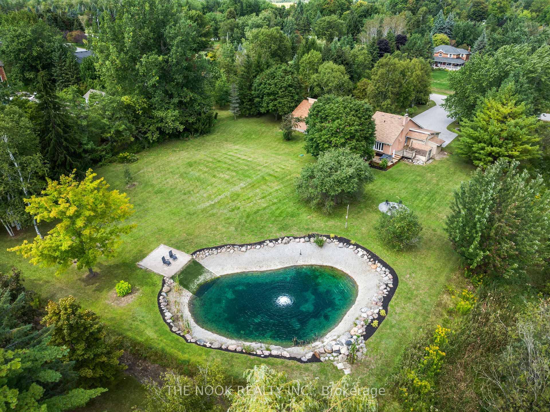 Tucked away on a beautifully landscaped 1.