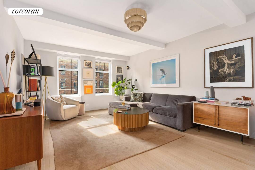 Sun Filled High Floor One Bedroom with Exceptional Space and Storage at London Terrace Perched on a high floor and filled with southern light, this beautifully renovated one bedroom residence ...