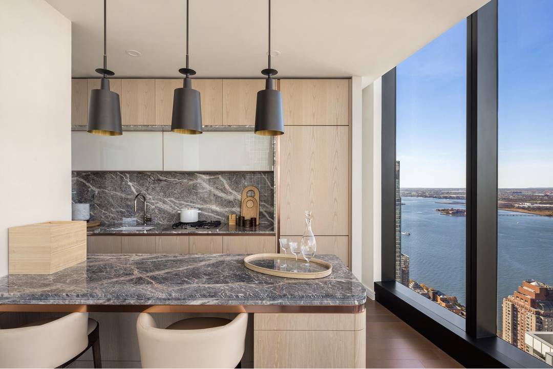 Immediate Occupancy Enter Residence 67D at The Greenwich by Rafael Vinoly, a one bedroom, one and a half bathroom with magnificent southern and western views from the floor to ceiling ...