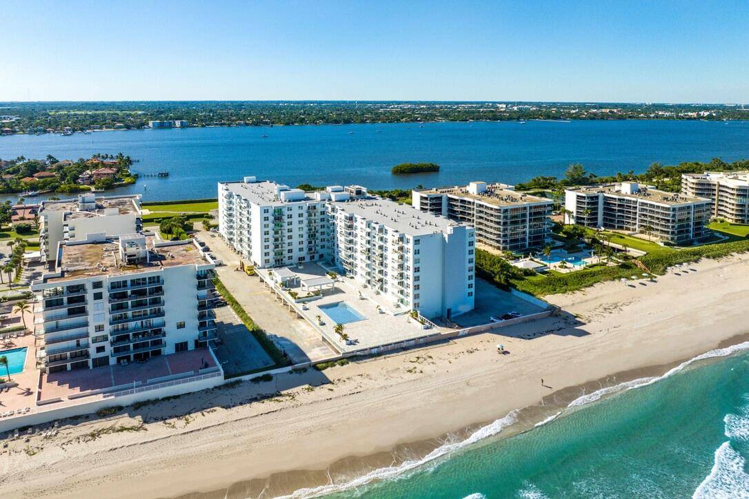 Immerse yourself in this designer 2 bed, 2 bath oceanfront apartment boasting 1, 498 sq ft of modern living space offering unparalleled direct ocean views from every room.