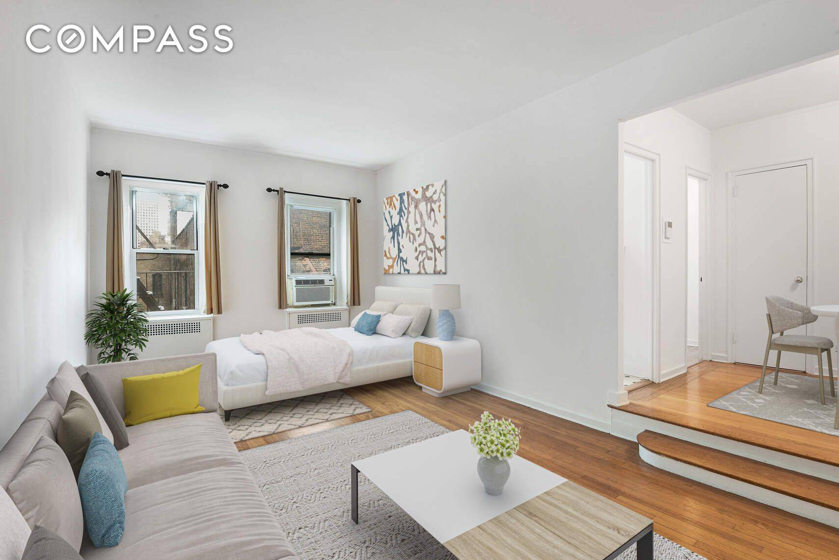 Located in Midtown East on 47th Street between 2nd and 3rd Ave, 6G is an oversized studio not to be missed.
