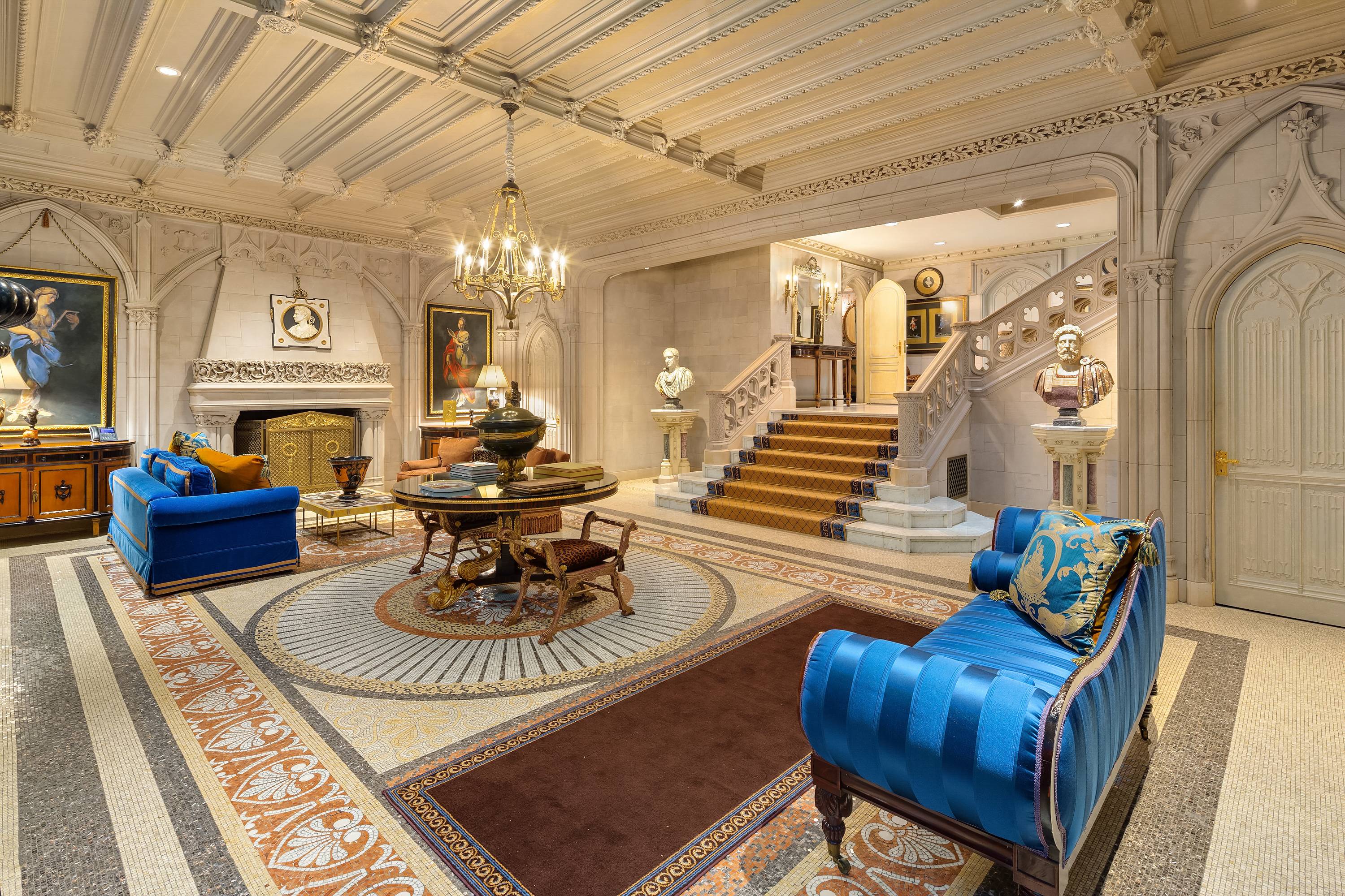 The Woolworth Mansion Offered Furnished Unique Live Work Opportunity Built in 1915 by famed architect Charles P.