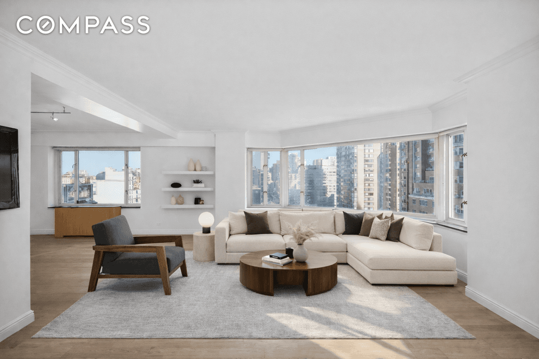Situated on the 18th floor of this 20 story building, Residence 18B at the Beekman Townhouse Condominium offers captivating city views and abundant natural light throughout the home.