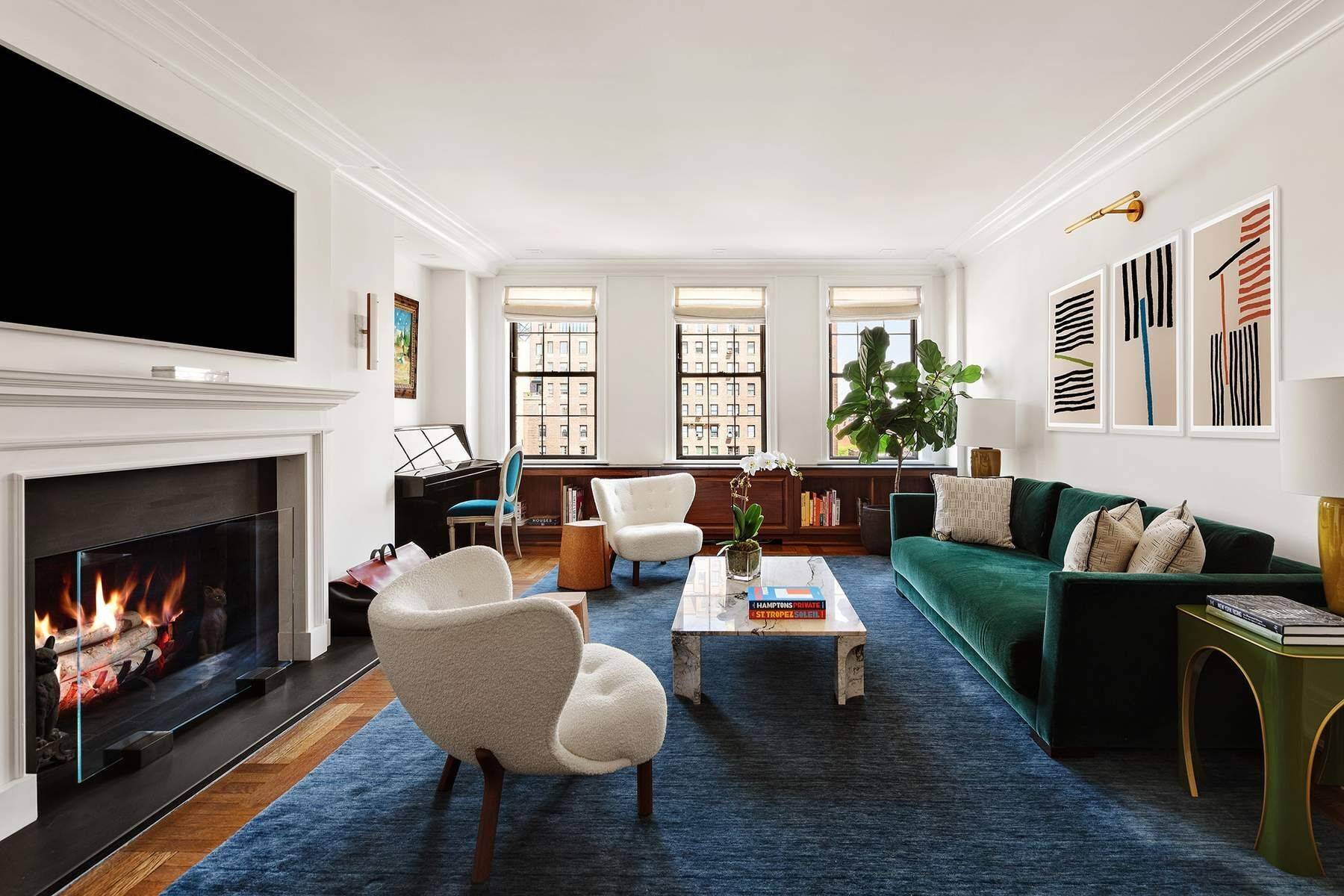 Ideally located on Park Avenue and East 94th Street, this sunny high floor, fully renovated four bedroom, three and a half bathroom prewar Carnegie Hill nine into eight room apartment ...