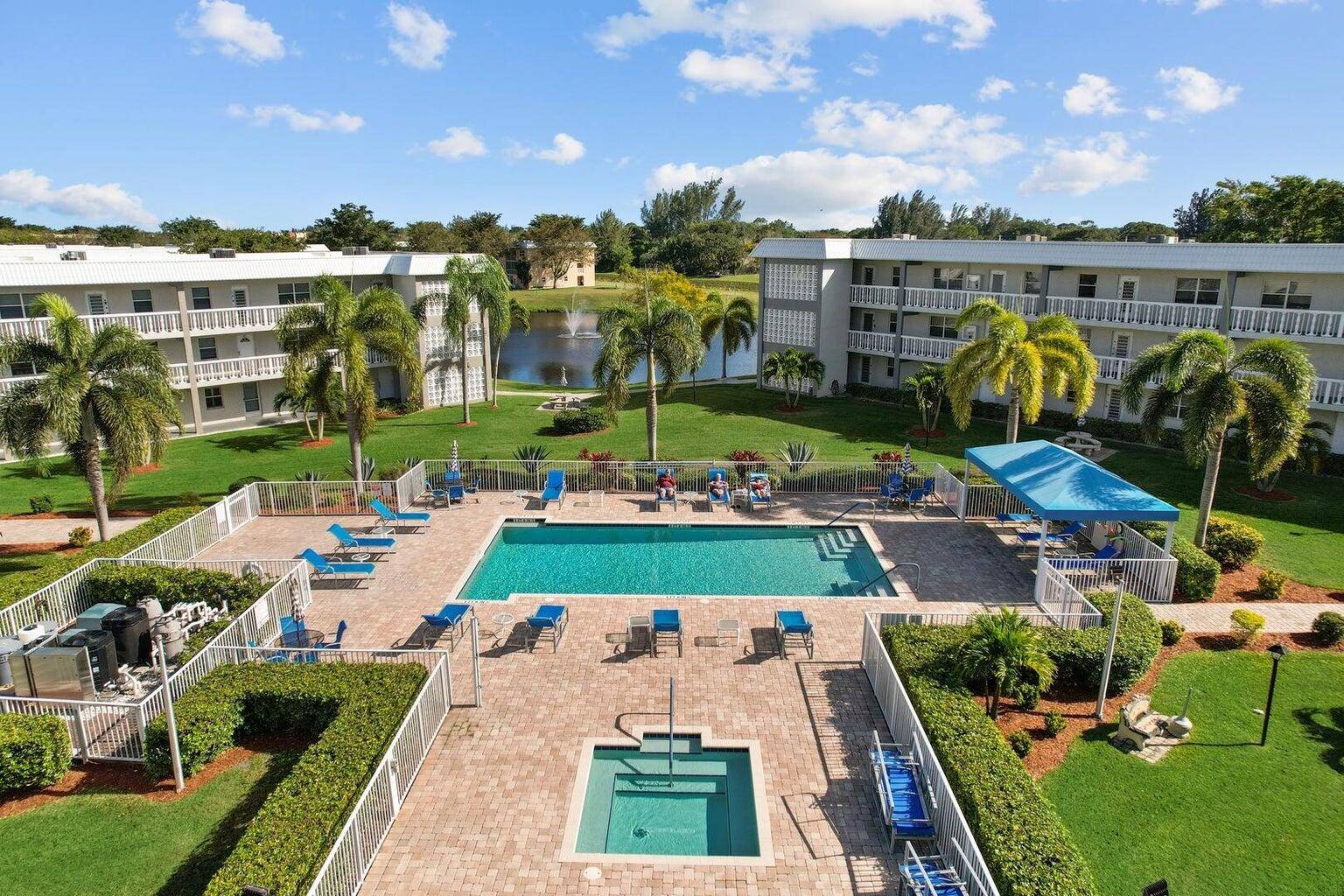 Welcome to this charming 2 bedroom, 2 bathroom condo nestled in the serene community of Sandalfoot.