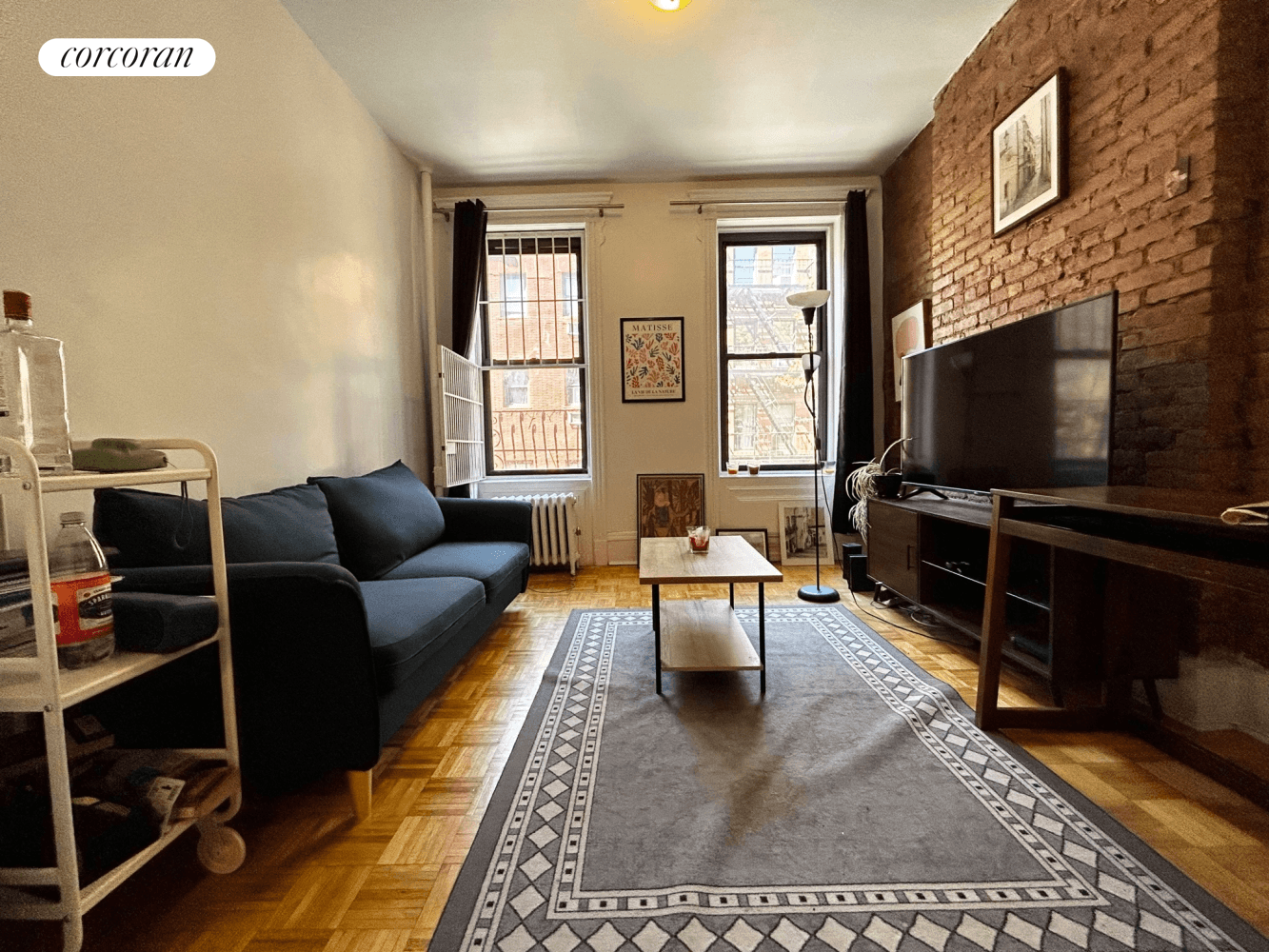 Bright Greenwich Village One Bed Gem with CharmApartment Features Large and versatile living space with enough room for a couch, TV, coffee table, etc Eat in kitchen with granite countertops ...