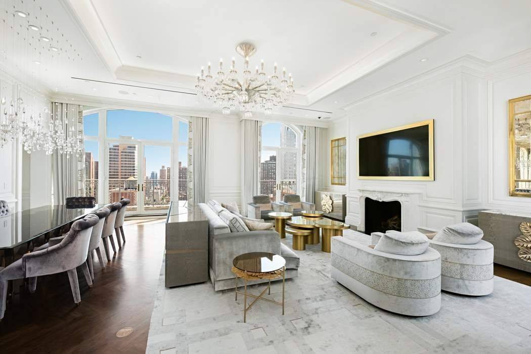 Redefining Manhattan penthouses in Carnegie Hill, this extremely glamorous and expansive residence is comprised of three full floors and crowned by a magnificent private terrace with 360 degree views, an ...