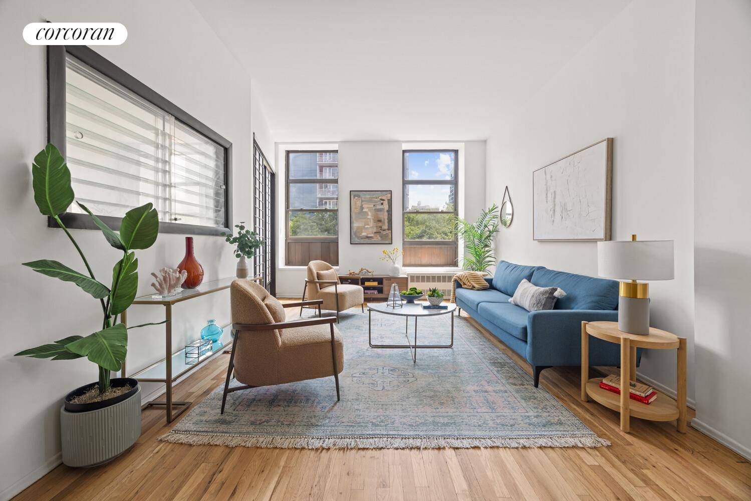 Welcome to this sun drenched 3 bedroom, 2 bathroom classic loft style co op apartment at 520 La Guardia Place, Unit 4S.