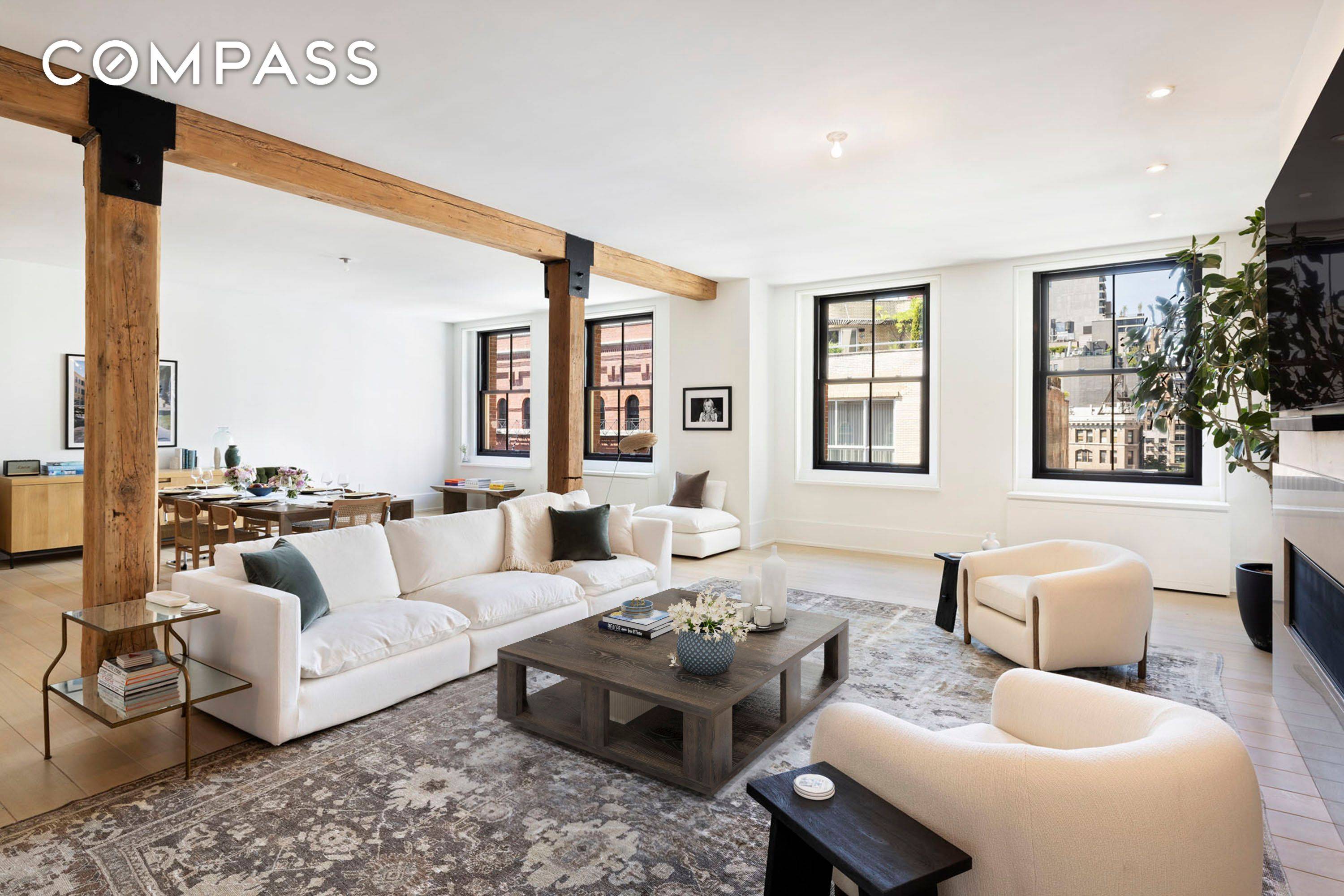 443 Greenwich s original grand and historic, landmarked facade has been meticulously restored and its interiors transformed by CetraRuddy Architects.