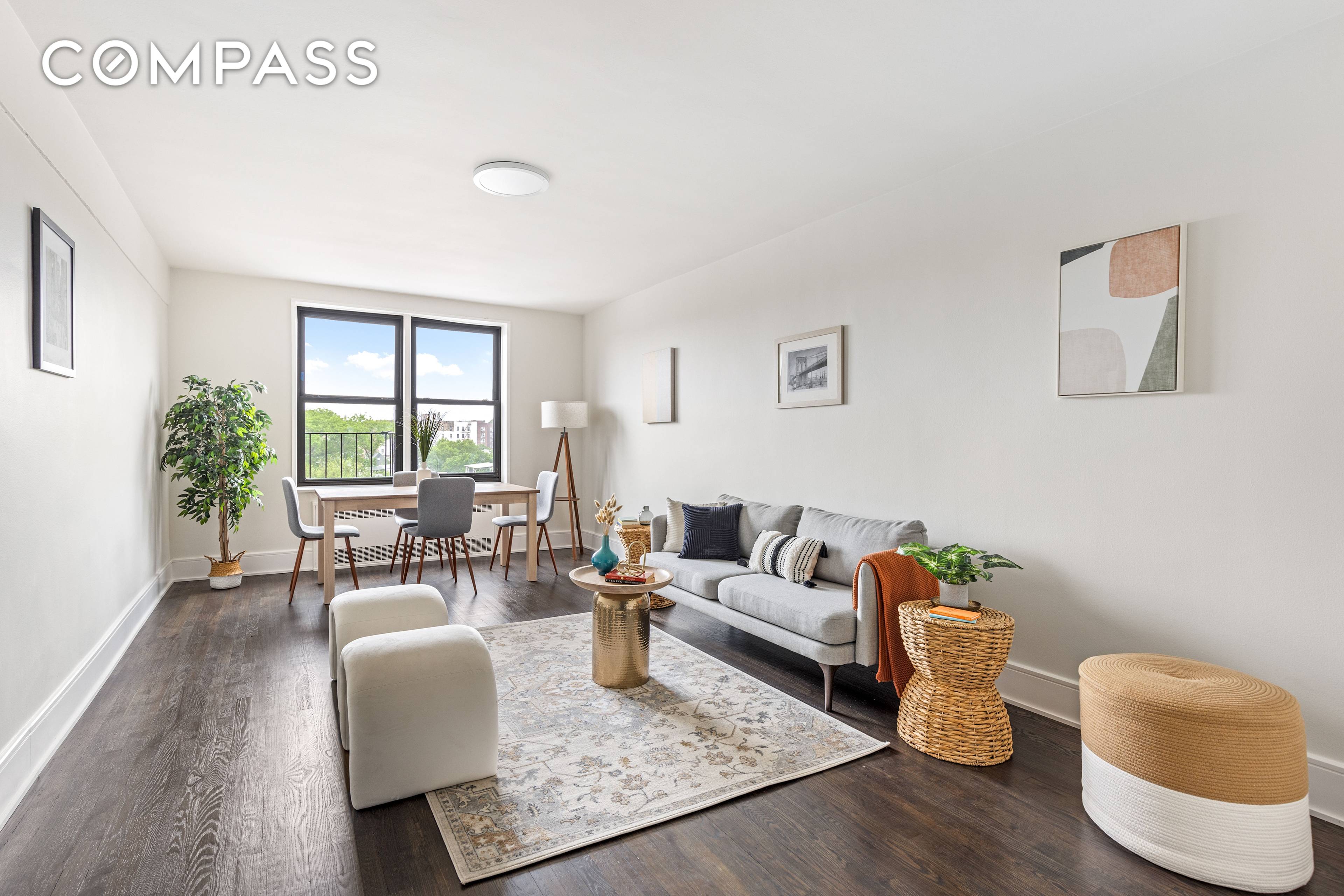 Find beauty, space and serenity in this newly renovated REAR facing sponsor unit overlooking E.