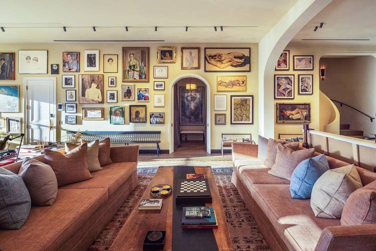 Behind a landmarked cast iron facade on one of SoHo's original cobblestone blocks, this penthouse crowns a seven story 1915 building of just ten residences three levels of interior living ...