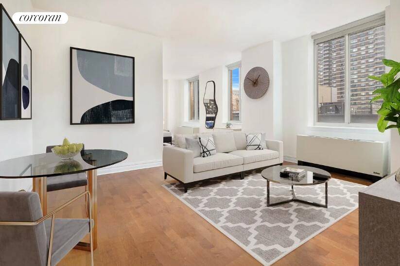 This move in ready alcove studio offers a thoughtfully designed layout with South facing windows that create a bright and inviting home.
