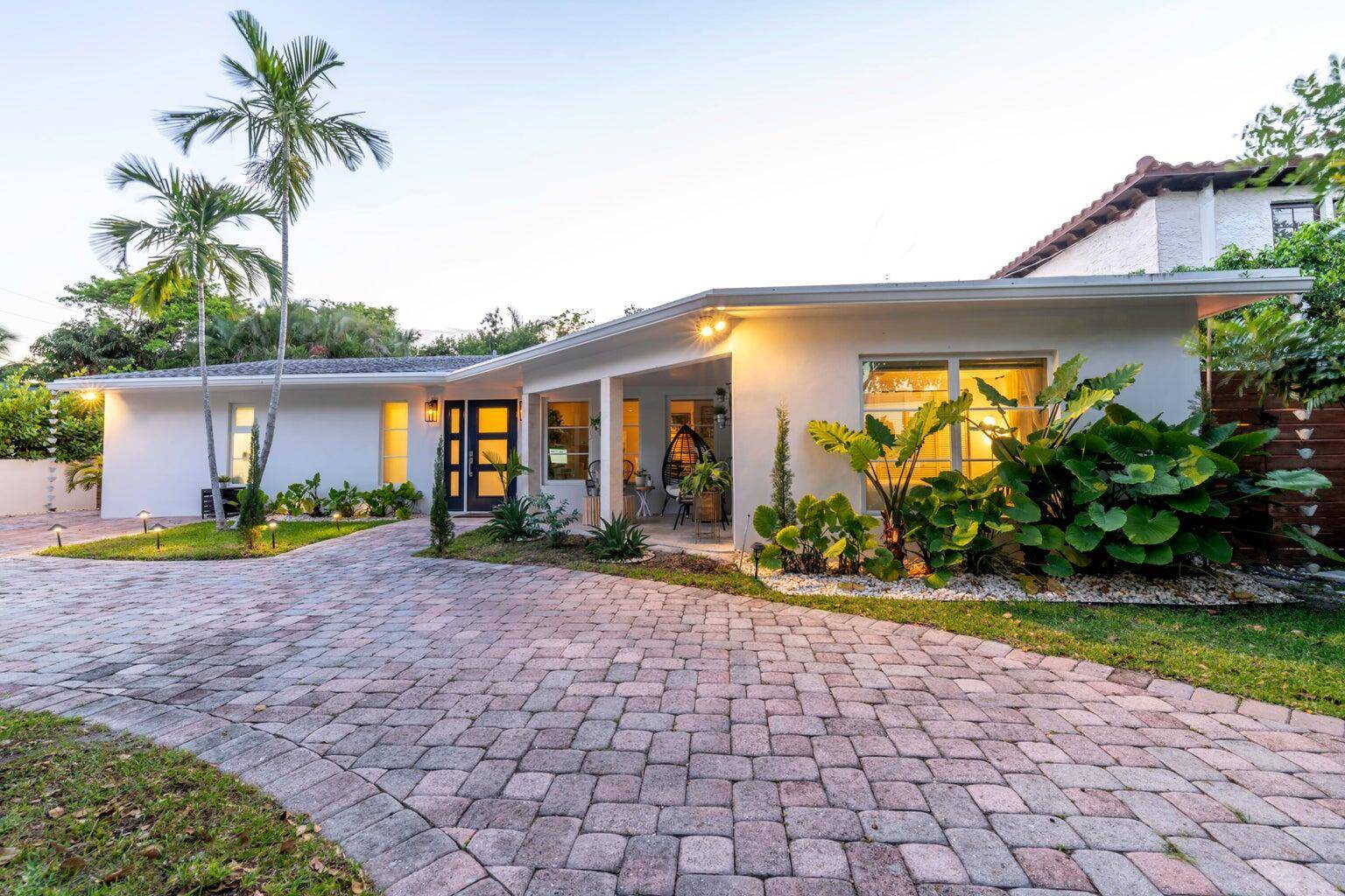 Meticulously renovated, light bright mid century beach oasis situated in the highly sought out historic neighborhood of El Cid.