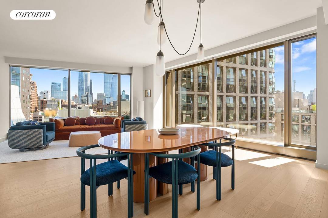 West 12D at One High Line is a 1736 SF two bedroom and two and a half bathroom residence featuring northern and eastern exposure.
