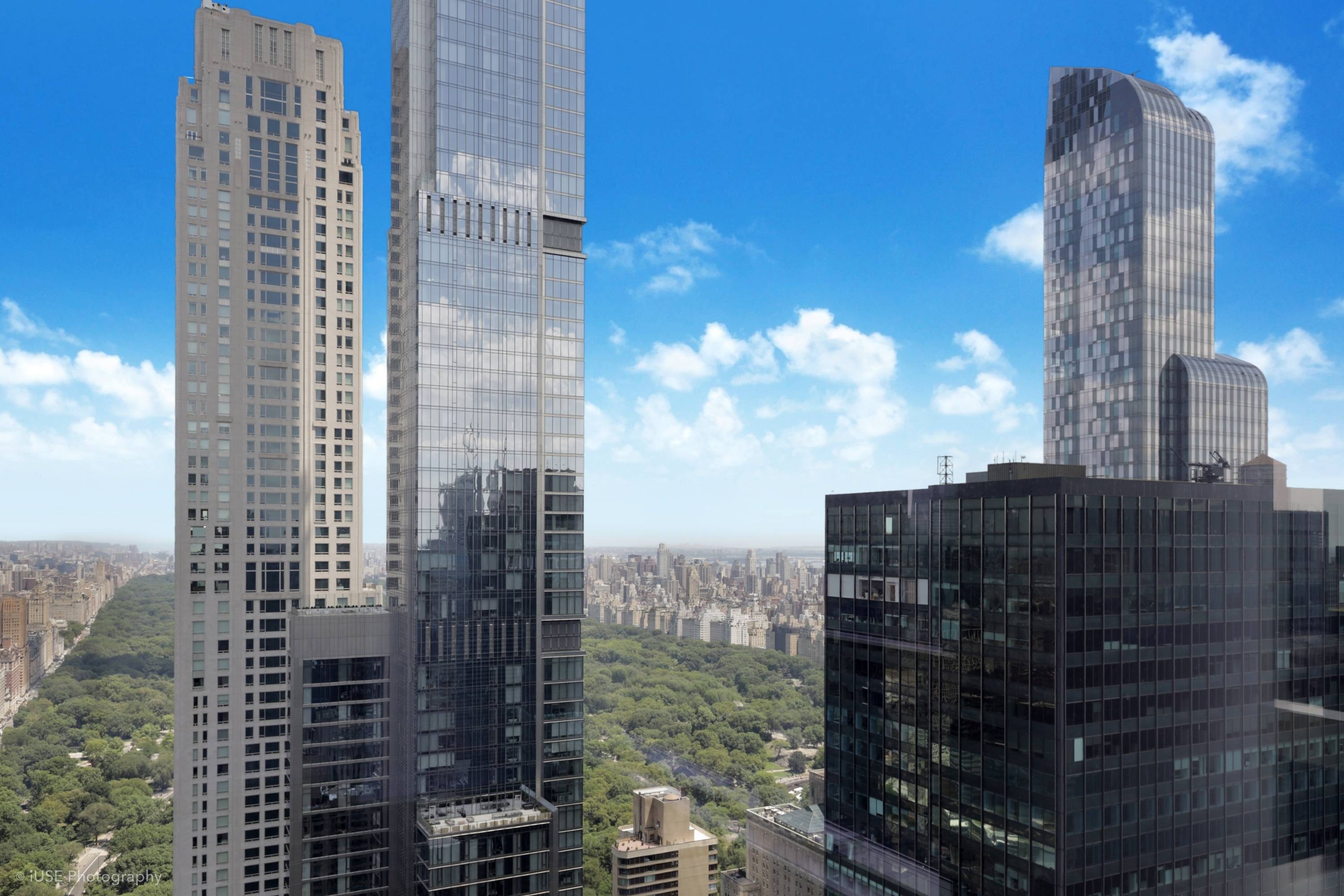 Exquisite 3 Bedroom Sky Residence on Billionaires Row Steps from Central Park Columbus Circle Midtown Manhattan.