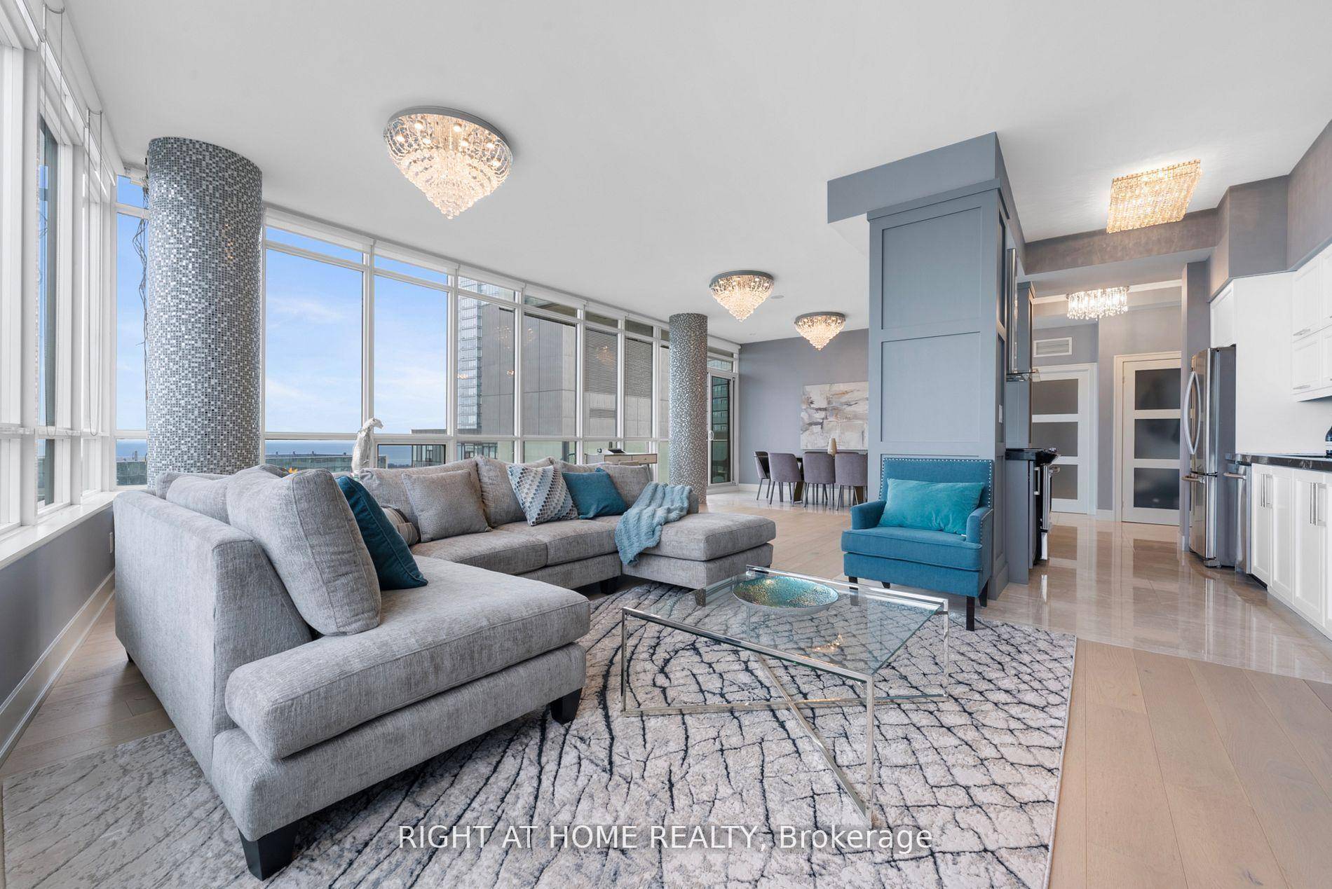 Exquisite amp ; Private Penthouse Living with Panoramic Lake Views.