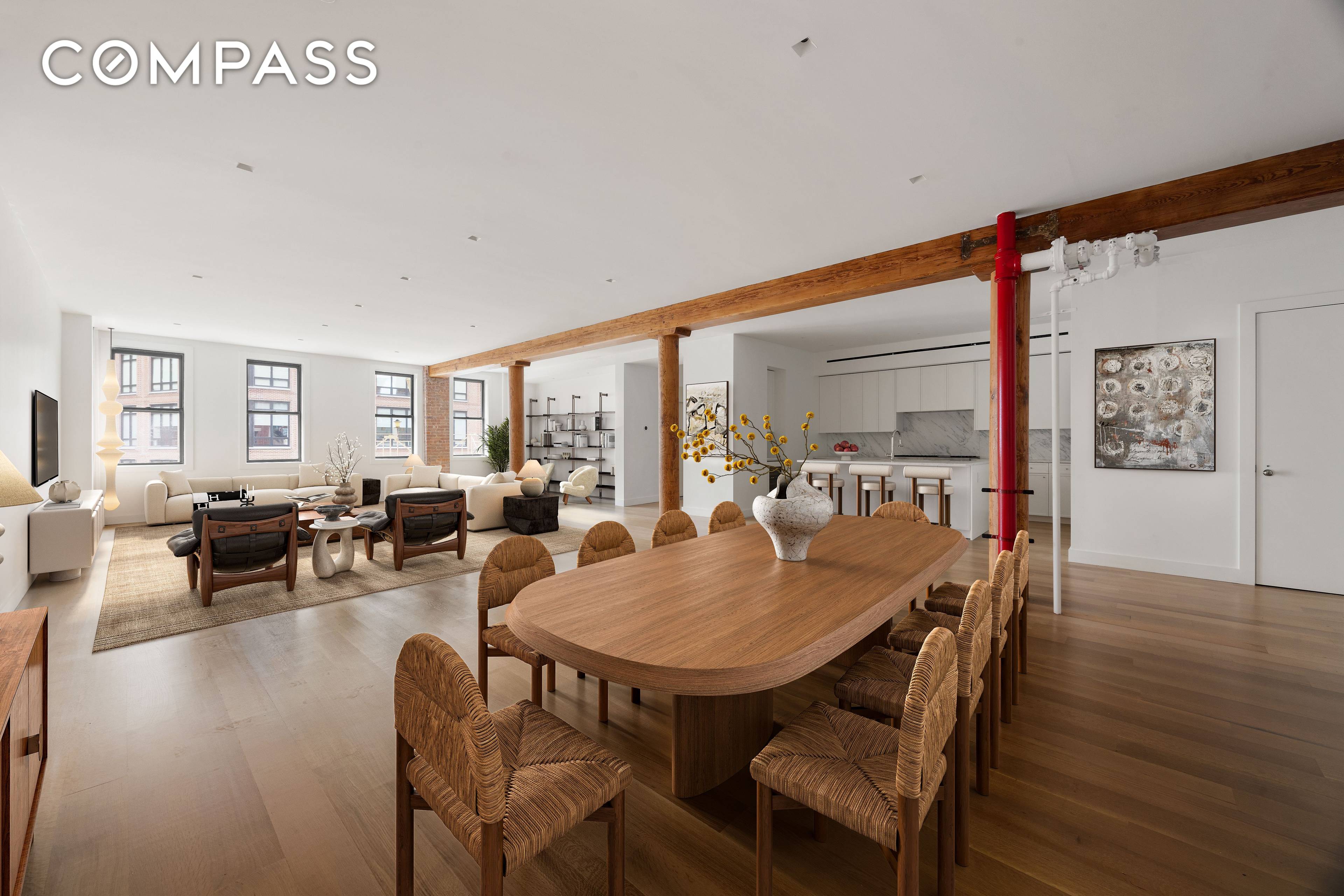 Easy Approval, No Board Package, No Additional Fees Full floor, authentic 3, 000 SF 4 BD 3 BA Tribeca loft with high ceilings, original character, tons of light, condo level ...