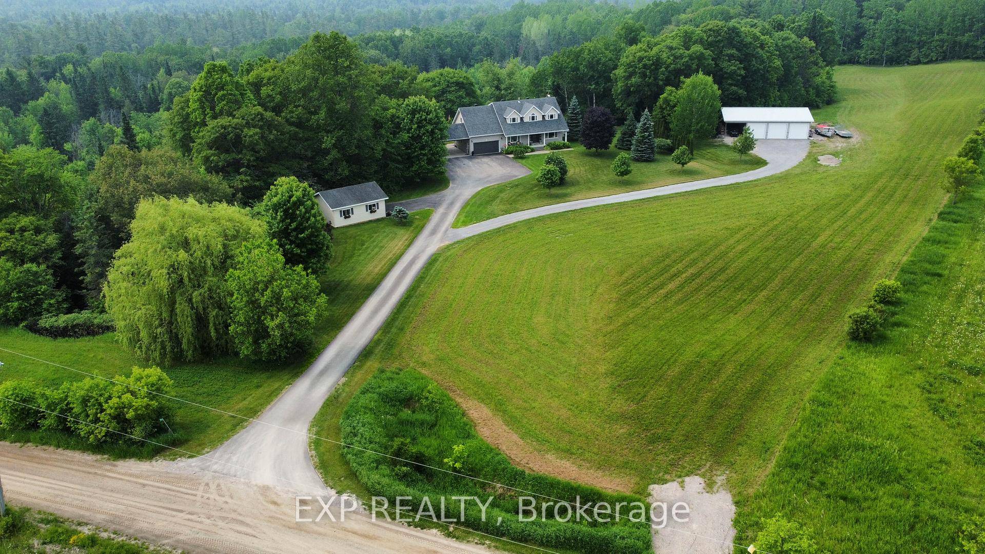 Located at the very end of Ferguson Road, this private 27 acre property offers direct access to the Bonnechere River and a beautifully updated 3 bedroom, 2 bath home.