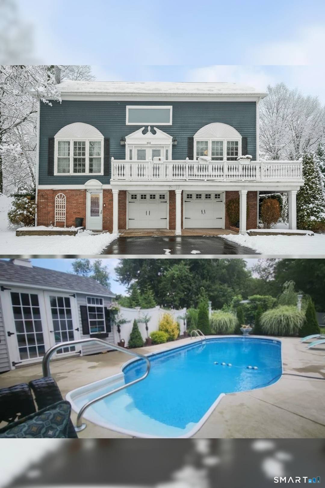 This remarkable residence began as a 1936 post and beam barn, skillfully transformed into a home in 1986, and recently renovated from top to bottom.