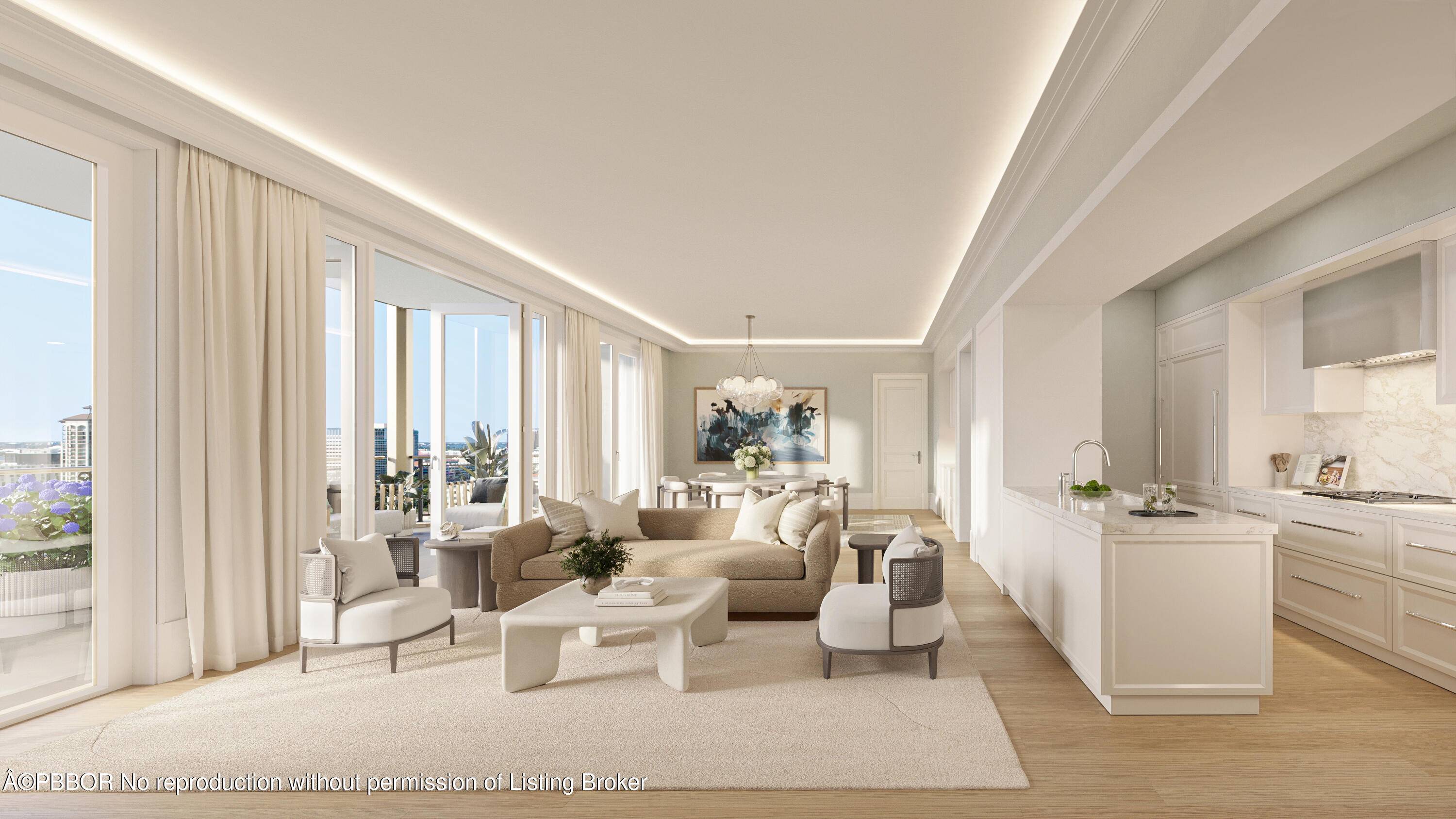 South Tower Residence 1505 at South Flagler House is a beautifully appointed west facing 2 BR, 2.