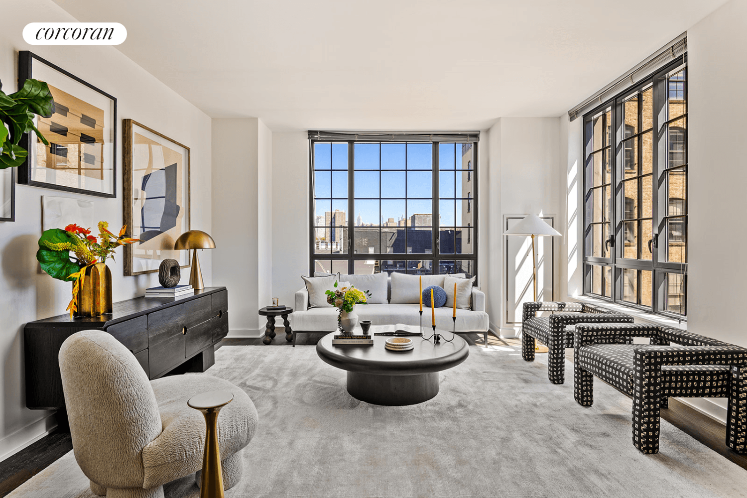 This large two bedroom apartment in one of DUMBO's most desirable boutique buildings offers an exceptional living experience.