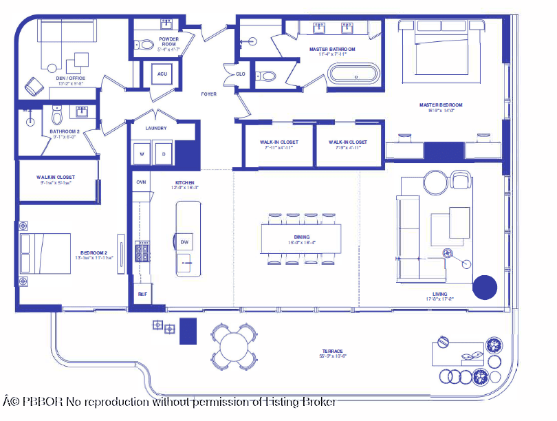 NEW Luxury waterfront condo in the most premier location of West Palm Beach with exquisite views of the ocean from the 22nd floor.