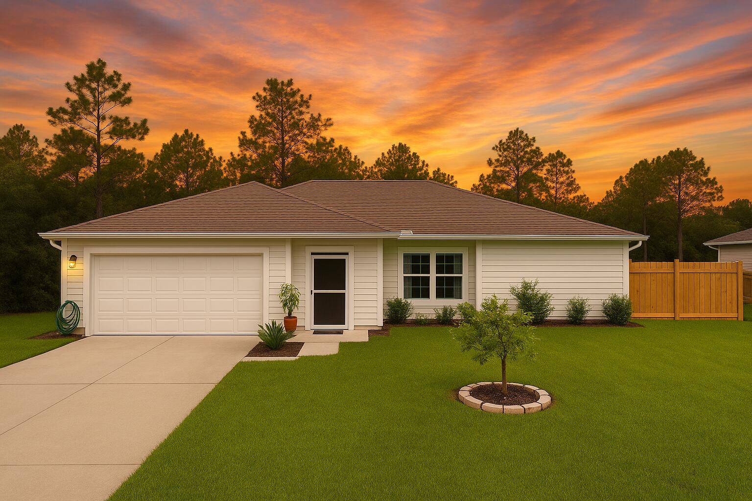Enjoy peaceful country living in this beautifully crafted 3 bedroom, 2 bath home located in Williston Highlands.