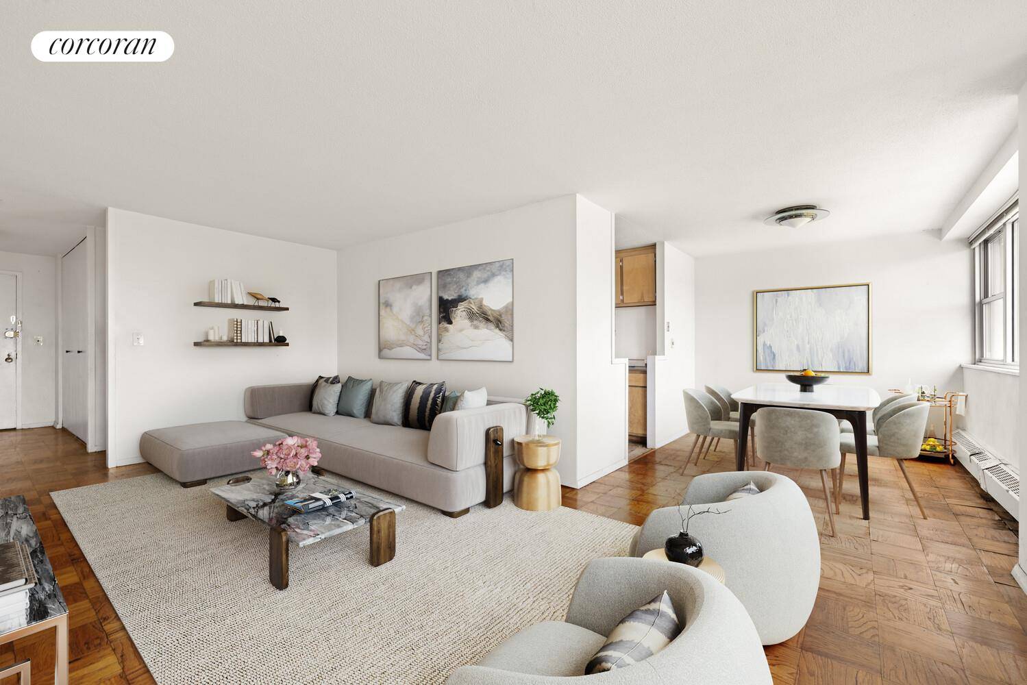 Welcome to 75 Henry Street, Unit 15E, an amazing apartment with magnificent views in Brooklyn Heights.