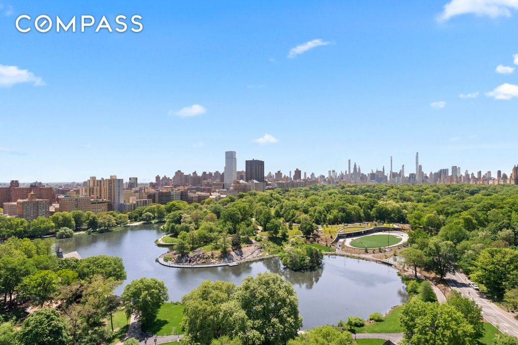 Perched atop 111 Central Park North, this exceptional triplex penthouse offers an extraordinary blend of architectural distinction, expansive outdoor space, and panoramic park, skyline, and water views.